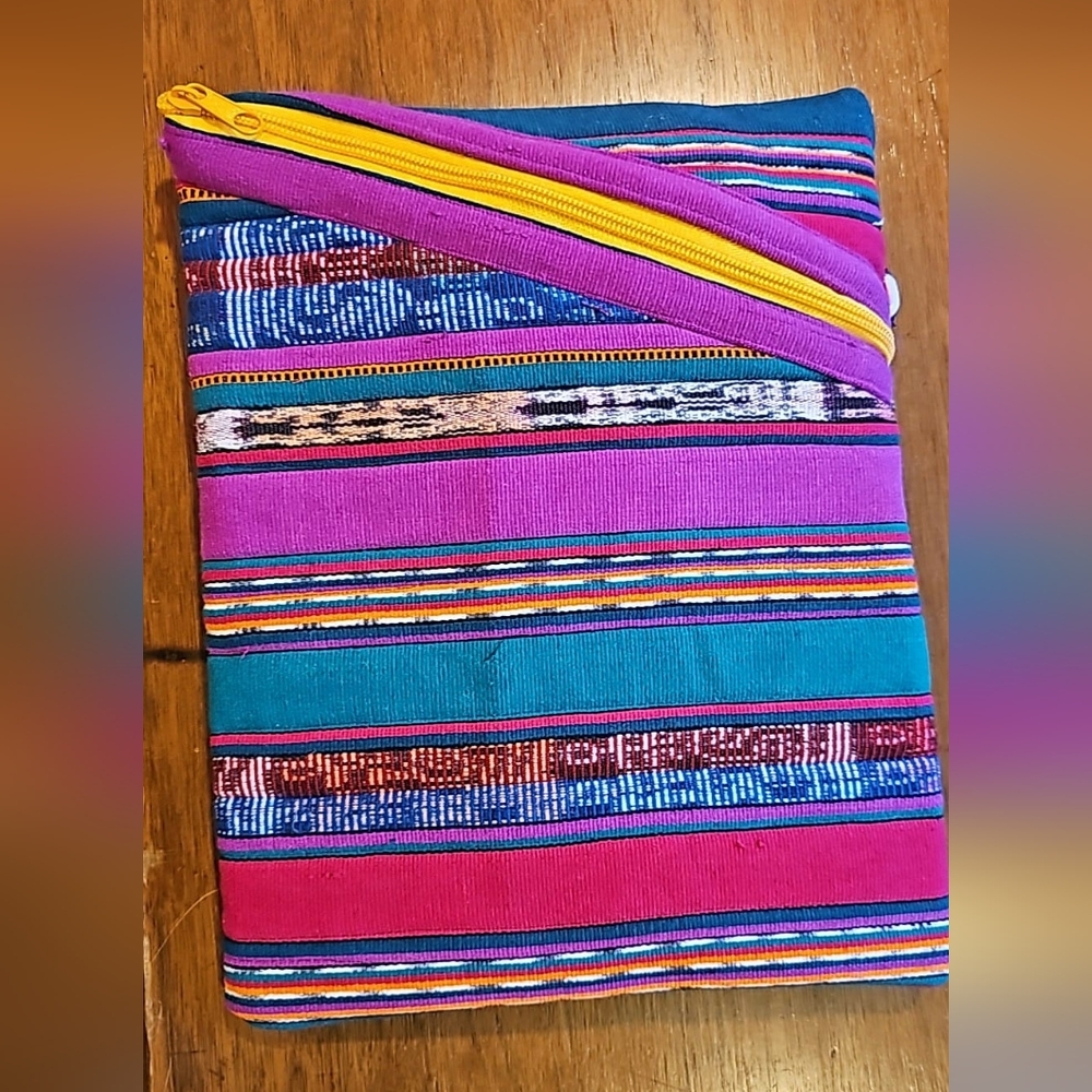 Colorful Striped Padded Guatemalan Corte iPad Case